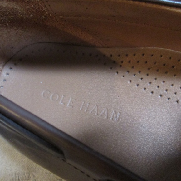 new COLE HAAN FAIRMONT PE Men\'s chestnut leather LOAFERS Sz 10